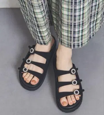UNITED ARROWS 3라인 비쥬 뮬