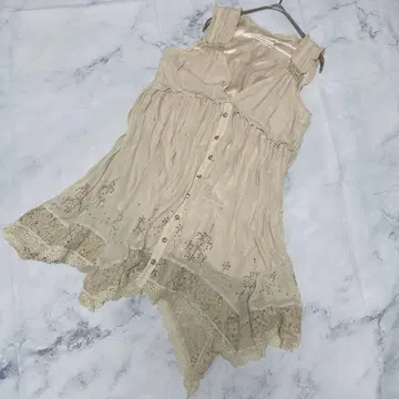 새상품급 axes femme 레이스 x 비쥬 튜닉 발레코어 페어리
