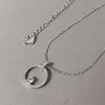 [미사용에 가까움] SWAROVSKI 스와로브스키 목걸이 실버 서클