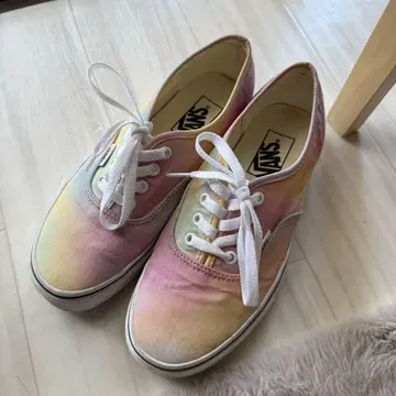 반스 Vans 어센틱 타이다이 핑크 스니커즈 24cm