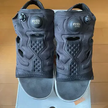 Reebok 인스타펌프 블랙 스포츠 샌들 24cm 박스 있음