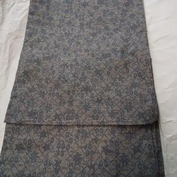 (새상품) 츠무기 기모노 그레이지 컬러