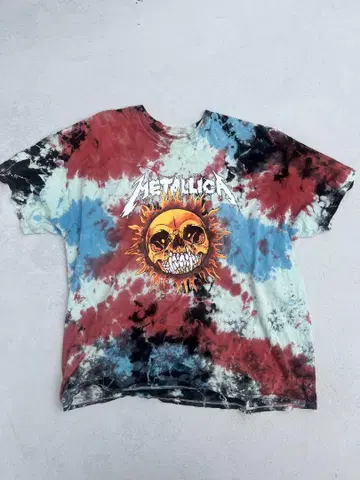 Metallica 타이다이 T셔츠 XL 빈티지