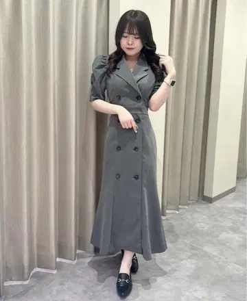 ANMILLE 백 컷 트렌치 OP
