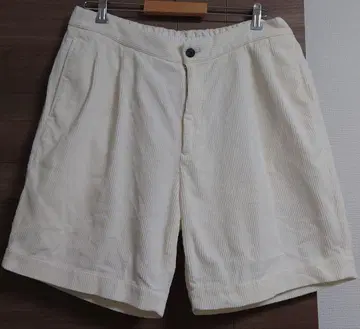 UNITED ARROWS 코듀로이 숏팬츠 화이트