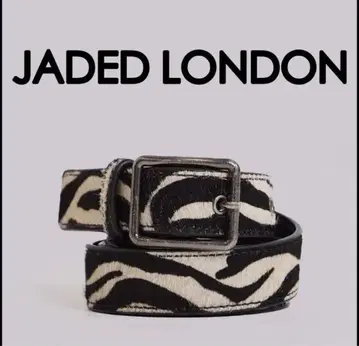 JADED LONDON 제브라 패턴 벨트