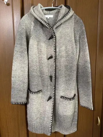 쿠미쿄쿠 더플 코트 롱 가디건 롱 코트 알파카
