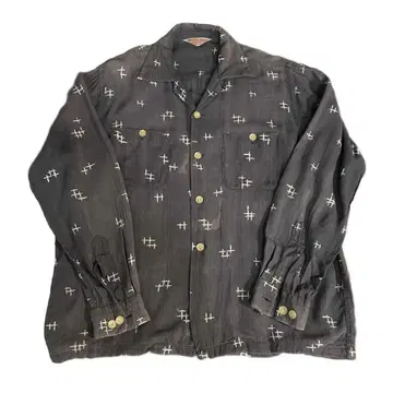 초레어 50s Vintage Rayon Faded Shirt Kasuri