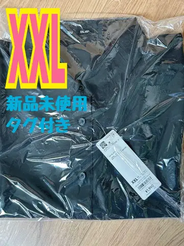 지유 시어 셔츠(5부 소매) Q 블랙 XXL