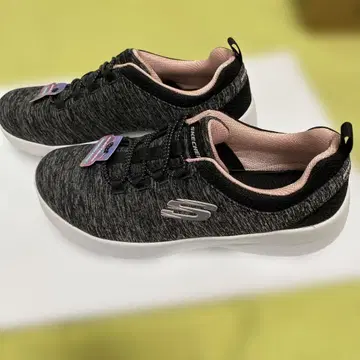 SKECHERS 메모리폼 스니커즈 블랙/핑크