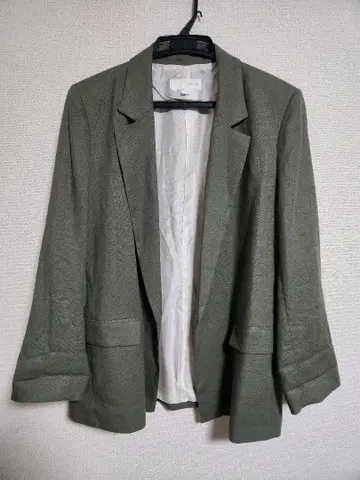 ZARA 테일러드 자켓 올리브 그린 XL