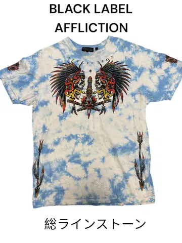 애플릭션 AFFLICTION BLACK LABEL 스컬 티셔츠