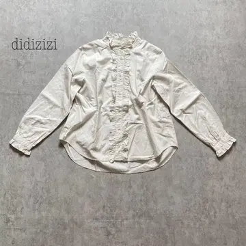 디디지지 didizizi 프릴 코튼 셔츠 아이보리