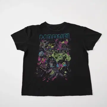 [즉발] 새상품급 MARVEL 반팔 티셔츠 L 블랙 1829