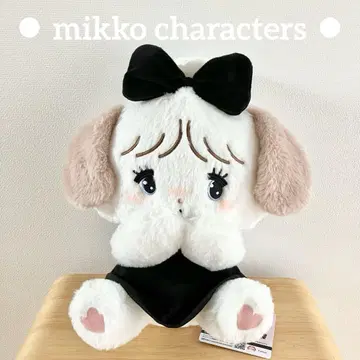 미코 mikko 블랙 리본 블랙리본 수플레 봉제 인형 마스코트