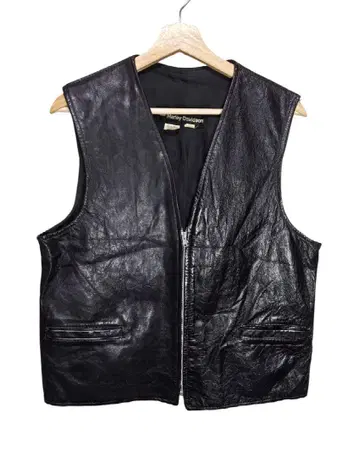 70년대 AMF Harley-Davidson 가죽 베스트
