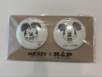 킹프리 미키 캔뱃지 세트