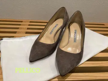 PELLICO 그레이스 스웨이드 펌프스 36 하프