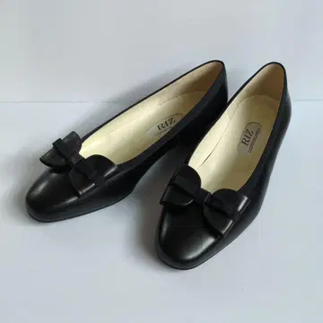 RIZ 펌프스 23.5cm BLACK 리본 포멀 펌프스