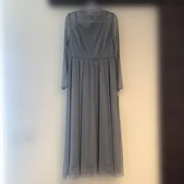 그레이 비침 포멀 원피스