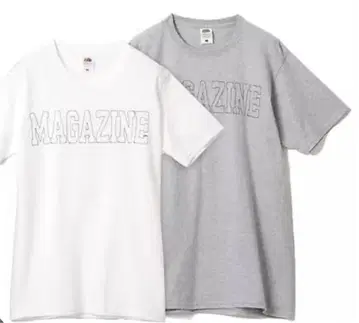 THIRD MAGAZINE 프룻 오브 더 룸 T셔츠 화이트 그레이