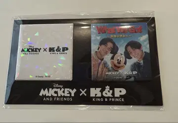 킹프리 미키 캔뱃지 세트 시부야 TSUTAYA 한정