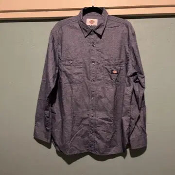 Dickies 블루 긴팔 셔츠