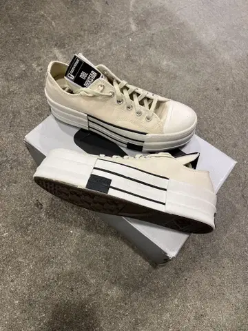 RICKOWENSDRKSHDW CONVERSE DBL DRKSTAR OX