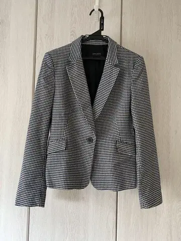 ZARA BASIC 하운드 투스 자켓 M 사이즈