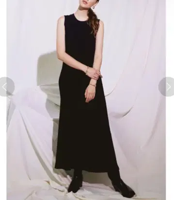 새상품급 alexia stam BLACK 세트 슬리브리스 원피스