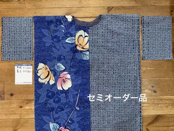 세미 오더 제품 가슴 너비와 기장 지정 가능 유카타 셔츠 앞 버튼