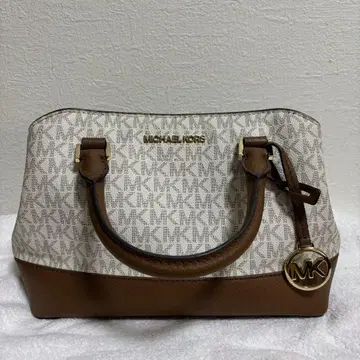MICHAEL KORS 핸드백 화이트/브라운