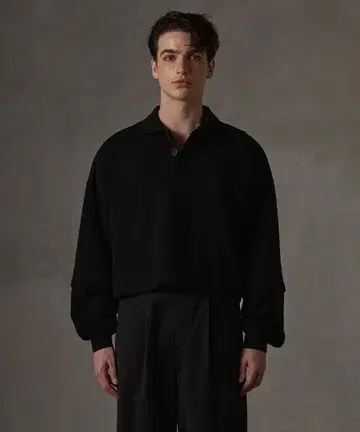GRANCY Ziplayered Wideshort Poloshirt