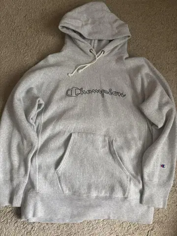 Champion Reverse Weave 후드티 X-Large 그레이