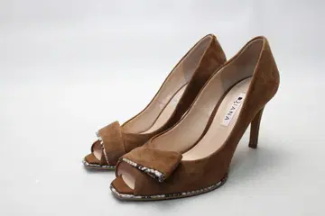 09 DIANA 다이애나 천연 가죽 오픈토 펌프스 (24cm) 새상품급