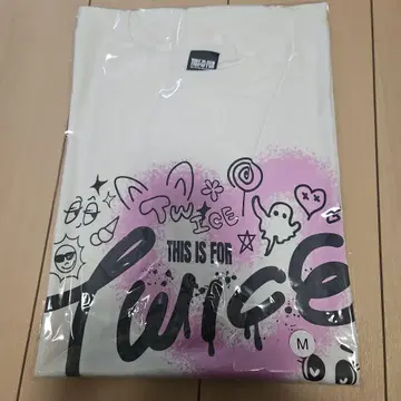 TWICE THIS IS FOR 투어 화이트 T셔츠 M 사이즈