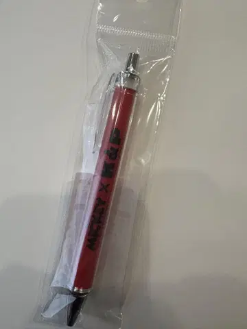 킹프리 미키 콜라보 매장 한정판 볼펜 빨간색