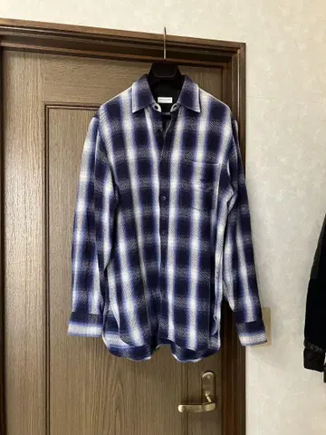 dries van noten 옴브레 체크 셔츠