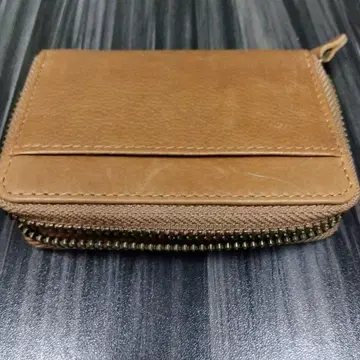 가죽 반지갑 브라운