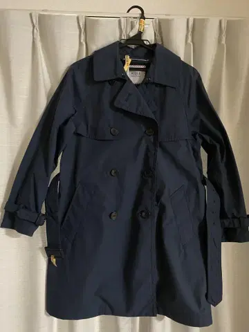 AIGLE x SQUOVAL 별주 트렌치코트 M 사이즈 네이비