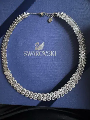 Swarovski 실버 크리스탈 목걸이
