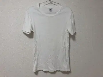 PETIT BATEAU 화이트 반팔 티셔츠 M