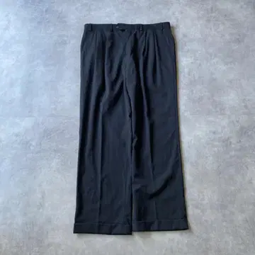 랄프 로렌 W36 슬랙스 팬츠 90년대 캐나다제 블랙 15546