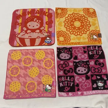 [새상품] Hello Kitty 타월 세트 4매