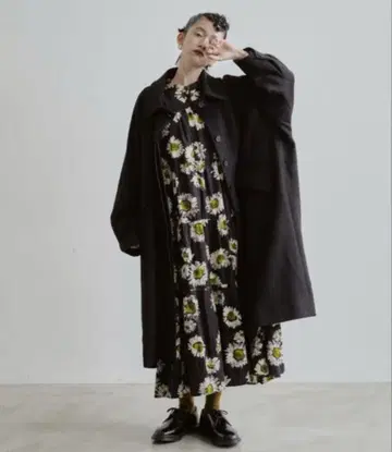 manana suerte 스텐카라 코트 블랙