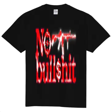 No bull$hit black tee original design