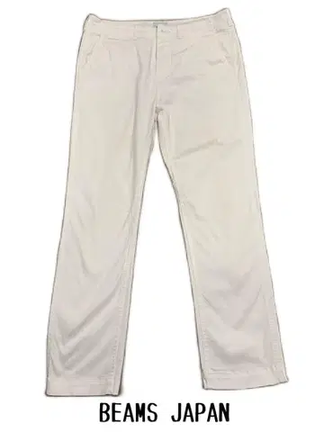 BEAMS JAPAN 화이트 치노 팬츠