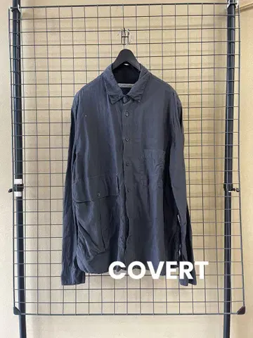 유나이티드 애로우즈 COVERT 비대칭 포켓 셔츠 이탈리아제