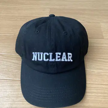NUCLEAR 자수 블랙 야구 모자
