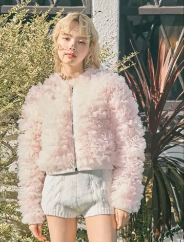 'Ballerina' volume tulle jacket pink